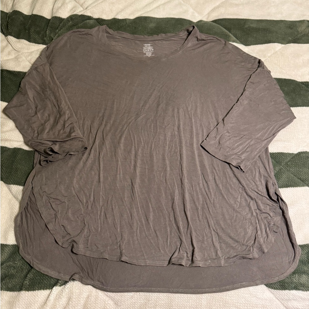 George Charcoal 3/4 Sleeve Shirt